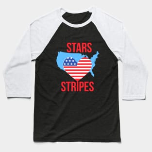 Funny Gift For Independence Day - Stars And Stripes Gift For Women ,Men Baseball T-Shirt